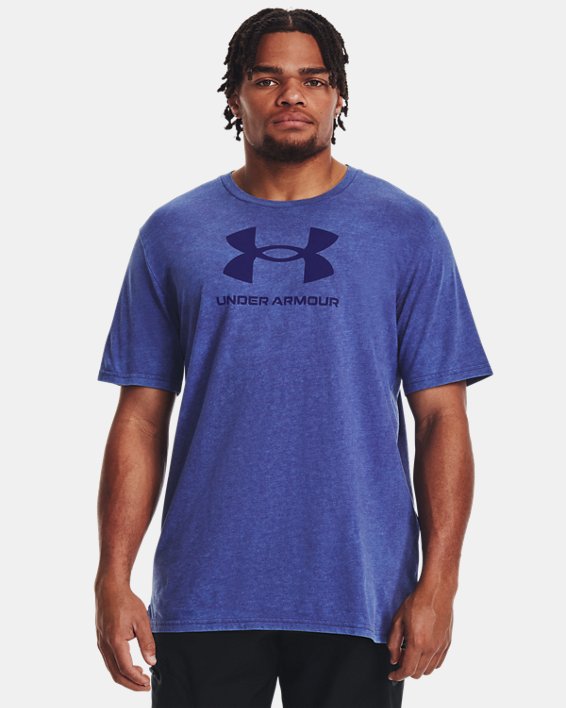 Camiseta de manga corta UA Wash Tonal Sportstyle para hombre, Blue, pdpMainDesktop image number 0